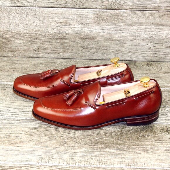 * NIB * $395 Allen Edmonds CAVALIER 10.5 C ( fits 10 E ) Chili * add $15 Trees main image 7
